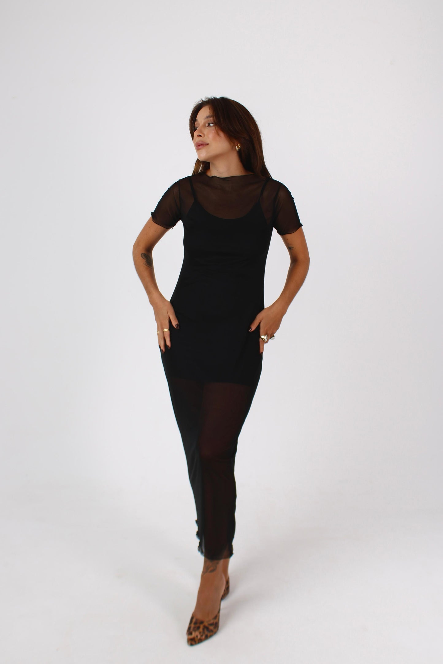 Vestido Midi Tule Negroni
